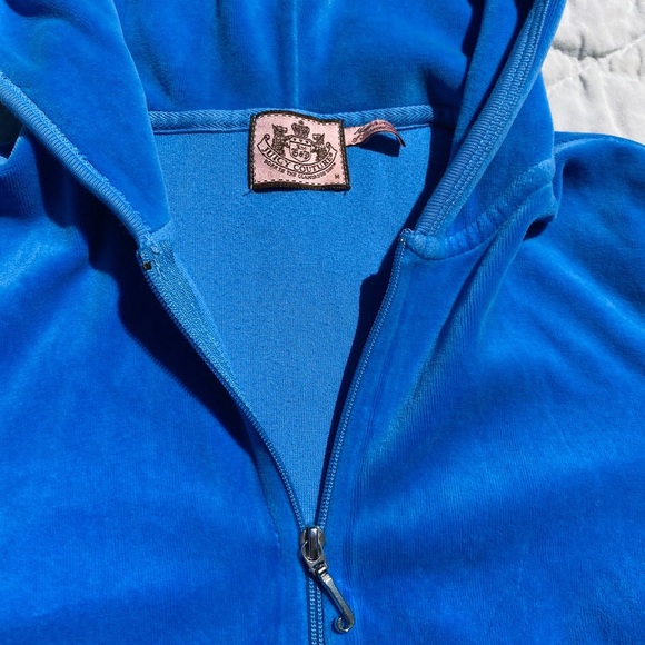 Juicy Couture Velour Blue Jacket - Picture 2 of 4